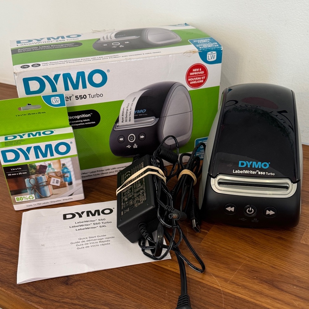 DYMO LabelWriter 550 Turbo Black and Silver Printer